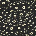 Spotted eagle ray fish skin seamless pattern, animal print dots curved abstract background for textile cover wrapping paper