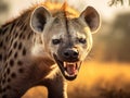 Spotted hyena Made With Generative AI illustration