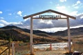 Spotted lake in Okanagan Vallye, Osoyoos, British Columbia. Royalty Free Stock Photo