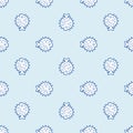 Spotted Puffer pattern seamless. Baby fabric texture