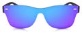 spotted sunglasses blue and purple mirror lenses isolated on white background