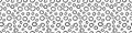 Spotty abstract vector seamless pattern. Random rings, dots, circles, spots, stains, bubbles, stones. Graphic background