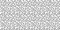 Spotty abstract vector seamless pattern. Random rings, dots, circles, spots, stains, bubbles, stones. Irregular texture