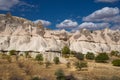 Spotty rocks in Cappadocia