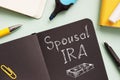 Spousal ira is shown on the conceptual photo using the text