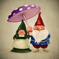 Spouses gnomes Royalty Free Stock Photo