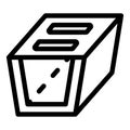 Spout gutter icon, outline style