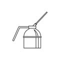 Spout oiler can applicator icon, outline style