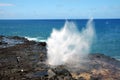 Spouting Horn, Kauai, Hawaii Royalty Free Stock Photo