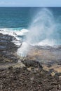 Spouting Horn, Kauai, Hawaii Royalty Free Stock Photo