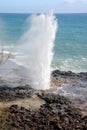 Spouting Horn in Poipu, Kauai, Hawaii Royalty Free Stock Photo