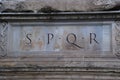 SPQR Royalty Free Stock Photo