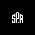 SPR letter logo design on BLACK background. SPR creative initials letter logo concept. SPR letter design.SPR letter logo design on Royalty Free Stock Photo