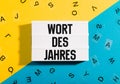 German Headline for Word of the year