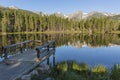 Sprague Lake Fishing Pier Royalty Free Stock Photo