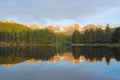 Sprague Lake, Rocky Mountains Royalty Free Stock Photo