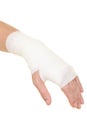 Sprained wrist Royalty Free Stock Photo