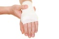 Sprained wrist Royalty Free Stock Photo