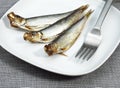 Sprat, Smoked Fish, sprattus sprattus Royalty Free Stock Photo