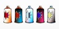 Spray aerosol set