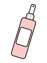 Spray antiseptic. Packing with dispenser. Spray for hair. Thermal water. Simple flat vector illustration. Isolated on a