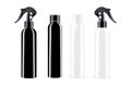 Spray bottle in black and white colour. Cosmetic Royalty Free Stock Photo