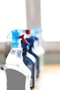 Spray bottle of disinfectant household cleaners. Royalty Free Stock Photo