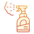 Spray bottle flat icon. Sprayer red icons in trendy flat style. Pulverizer gradient style design, designed for web and Royalty Free Stock Photo