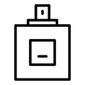 Spray bottle fragrance icon, outline style