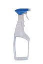 Spray-bottle, glass cleaner, With an empty label. Royalty Free Stock Photo