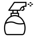 Spray bottle housework icon, outline style