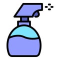 Spray bottle housework icon vector flat