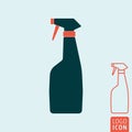 Spray bottle icon