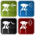 Spray Bottle Icons Royalty Free Stock Photo
