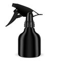 Spray bottle with pistol sprayer head. Black