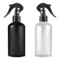 Spray bottle with trigger. Plastic cleaner liquid Royalty Free Stock Photo