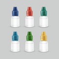 Spray Bottle White Plastic Packaging Container Set