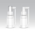 Spray Bottle White Plastic Packaging Container Set