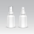 Spray Bottle White Plastic Packaging Container Set