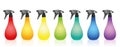 Spray Bottles Colored Set