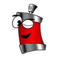 Spray can cartoon