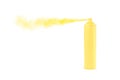 Spray can yellow pastel color Royalty Free Stock Photo