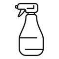 Spray dispenser icon outline vector. Covid clean sanitize