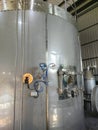 Spray drying machine Or a spray dryer is a dryer. Used for drying liquid food such as milk powder, fruit juice, coffee, eggs using Royalty Free Stock Photo