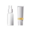 Spray for freshness, application to the body. Tube cream for moisturizing.