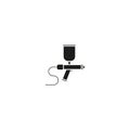 Spray gun icon paint car airbrush vector icon Royalty Free Stock Photo