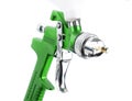 Spray gun isolated over white Royalty Free Stock Photo