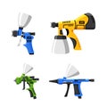 Spray Guns Or Airbrushes, Handheld Devices That Spray Paint, Liquid Or Other Substances Evenly Onto Surfaces
