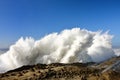 Spray From Huge Waves At Shore Acres State Park, Oregon Royalty Free Stock Photo