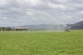 Spray Irrigator and Farm Shed